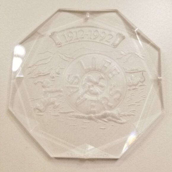 Rare 1992 Lifesavers Elf Snowball Clear Acrylic Ornament Collector's Item - Picture 3 of 3